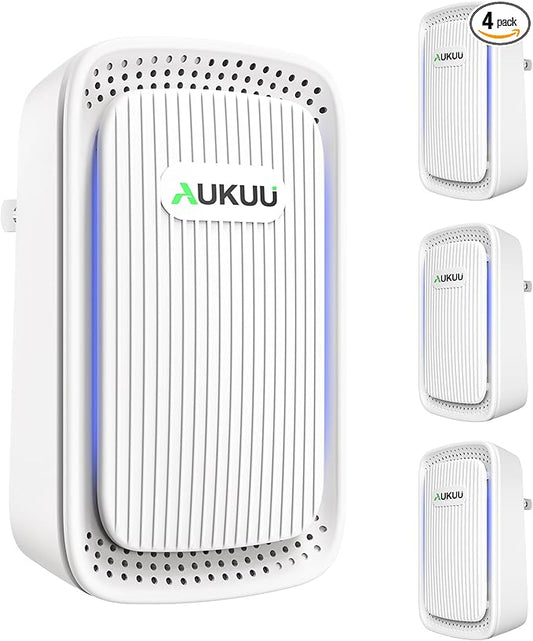 Air Ionizers (4 Pack）- Plug In Negative Ion Air Purifiers - Quiet Air Freshener for Home, Bedroom, Office, Basement - Portable Air Purifier Odor, Smoke, Dust, Pet Smell - Mini Air Cleaner White