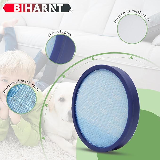3 Pack 304087001 Filter Compatible with Hoover WindTunnel Rewind UH71350V,UH71300,UH71250,UH71330,UH71100,UH71012 & WindTunnel 3 UH72625,UH72630,UH72600 & Windtunnel Max UH70600 Series Upright Vacuum