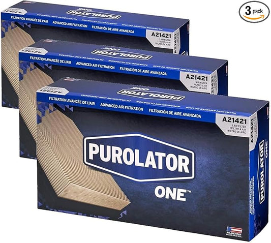 Purolator A21421 PurolatorONE Advanced Engine Air Filter Compatible With Select Jeep Vehicles (Pack of 3)