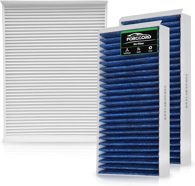 Cabin Air Filter kit Fits for 2016-19 Mercedes GLE350 GLE400 GLE450, 2012-15 ML350 ML550, GLS450 2017-19 GLS550 GLS63, 2013-16 GL450 GL550 GL63 Replacement 1668300318 1668300218