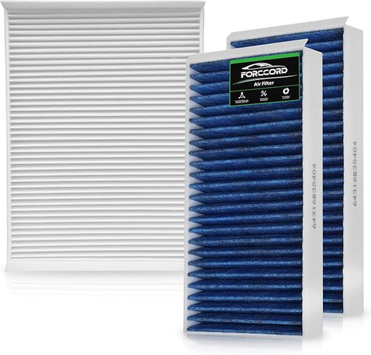 Cabin Air Filter kit Fits for 2016-19 Mercedes GLE350 GLE400 GLE450, 2012-15 ML350 ML550, GLS450 2017-19 GLS550 GLS63, 2013-16 GL450 GL550 GL63 Replacement 1668300318 1668300218