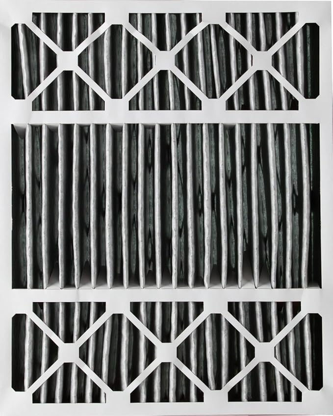 Nordic Pure 20x25x5 (Actual Size: 19 7/8 x 24 7/8 x 4 3/8) Honeywell Replacement Air Filters MERV 10 Plus Carbon 1 Pack