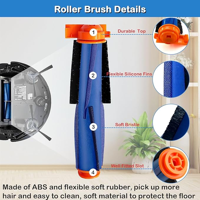 RV2310AE Replacement Parts for Shark Matrix AV2310AE RV2300S RV2320S UR2350AE (Not For RV2300), 1 Main Brushes, 1 Main Brush Cover, 1 Filter, 2 Sponge Filters, 1 Foam Filter, 4 Side Brushes