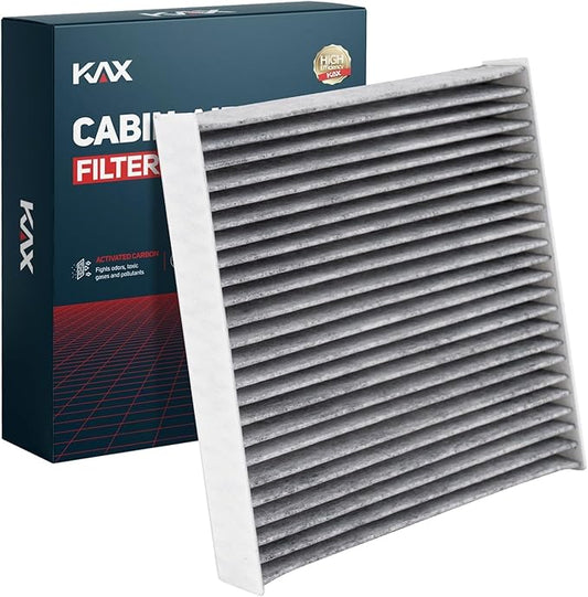 KAX HEPA Cabin Air Filter with Activated Carbon, CF11924 Replacement for Fiat 500 2012 2013 2014 2015 2016 2017 2018 2019, Passenger Compartment Air Filter