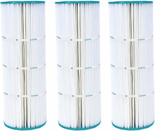 Hurricane Filters HF7656-01 3 Pack Advanced Pool Filter Cartridge - Replacement for PA50, Unicel C-7656, Filbur FC-1240, Hayward Star-Clear C500, Hayward C550, Pentair Purex CF-50