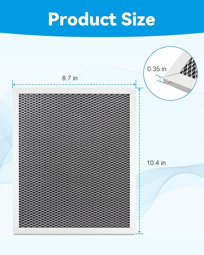 Range Hood Charcoal Filter Replacement Fit for Nutone RLX6100 SL6200H RL6200 SM6500