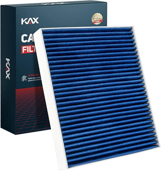 KAX Premium HEPA Cabin Air Filter with Dual Active Carbon, CF11966 Replacement for Chevrolet Equinox, Silverado 1500, Cruze, Malibu, Traverse, Sierra 1500, Colorado, Terrain, Acadia, Impala, Camaro