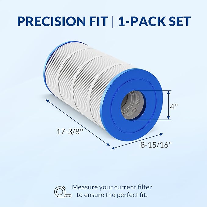 Pool Filter Cartridge, 5oz Trilobal Heavy-Duty Fabric, Ultra Series, Compatible with Hayward Star-Clear Plus C900 C751, Replacement for CX900RE CX760RE, PA90 PA76, 90 Sq. Ft. (8.9" Dia)