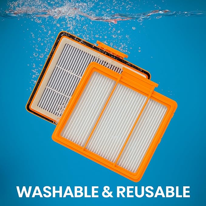 Nispira AV2501AE True HEPA Vacuum Filter for Shark AV2501S RV2502AE RV2520AOUS AV2510AOUS AV2511AE RV2610WA RV2300 RV2610WD 137KY2500 UR2500SR XPRFRV2500 8 Pack