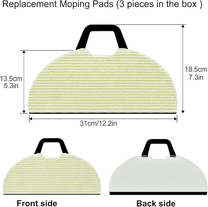 Replacement Parts Accessories for Shark AV2610WA RV2610WA Matrix Plus 2- in-1 Robot Vacuum Cleaner,2 Main Brush,4 Filters,3 Mop Pads,6 Side Brushes,2 Pre Filter,&1 Pre-Motor 2 Foam Filter