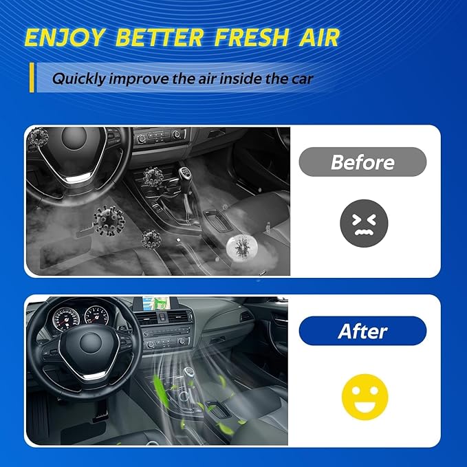 3 Pack Cabin Air Filter w/Activated Carbon Fits 2016-2021 Tucson, 2020-2026 Venue, 2018-2023 Kona, 2022-2023 Kona N, 2019-2021 Veloster/N, Replace CF12160, 97133-D1000, 97133-D3000, 97133-J9000