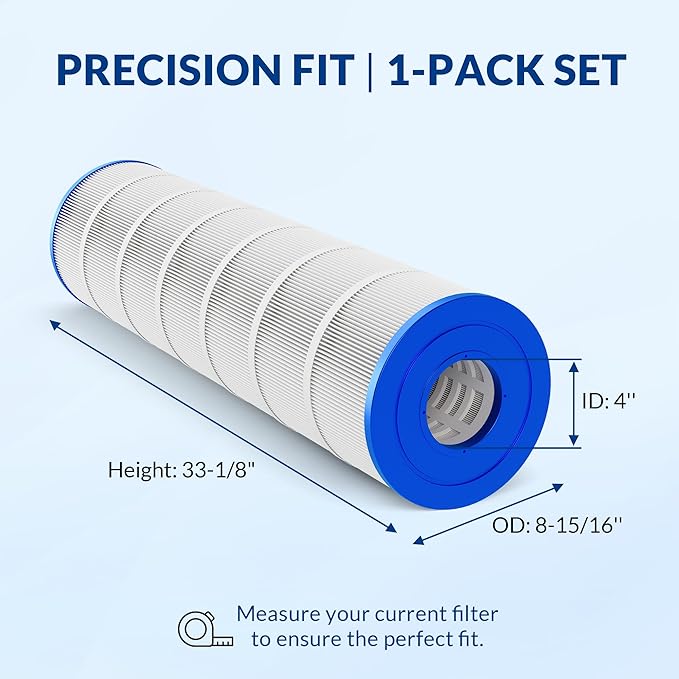 Pro Series Pool Filter Cartridge, Compatible with Jandy CS200, Replacement for R0462400 PJANCS200 C-8418, 3oz Trilobal Fabric, 200 Sq. Ft.