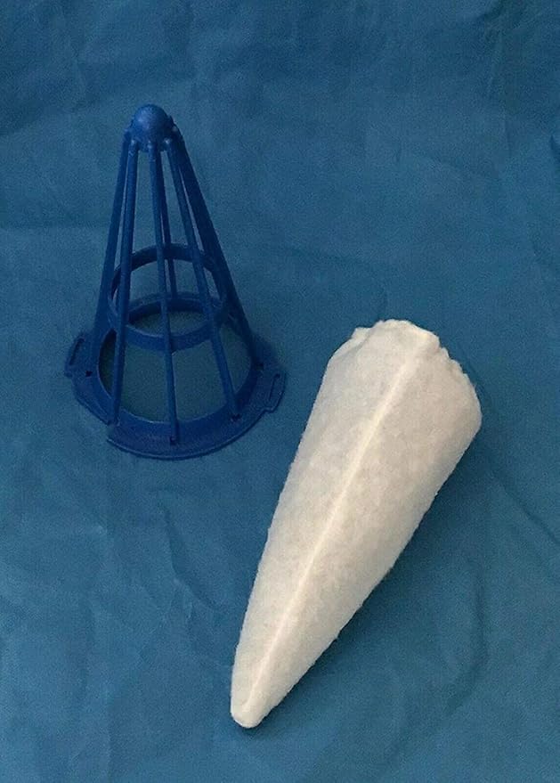 Replacement Vacuum Filter Cotton Holder for Pool Blaster (1 Blue Cone)