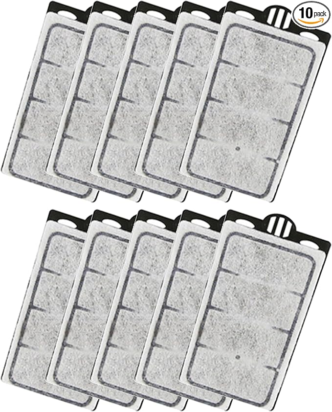 Moonorange 10 Pack Auqarium Filter Replacement Plates, Turtle Tank Filter Sponges, Suitable for 3.5W 280L/H Low-Water Filter