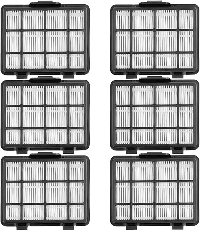6 Pack HEPA Filters Replacement Set Compatible with Eureka NEN180 NEN186BL Bagless Canister Vacuum Cleaner