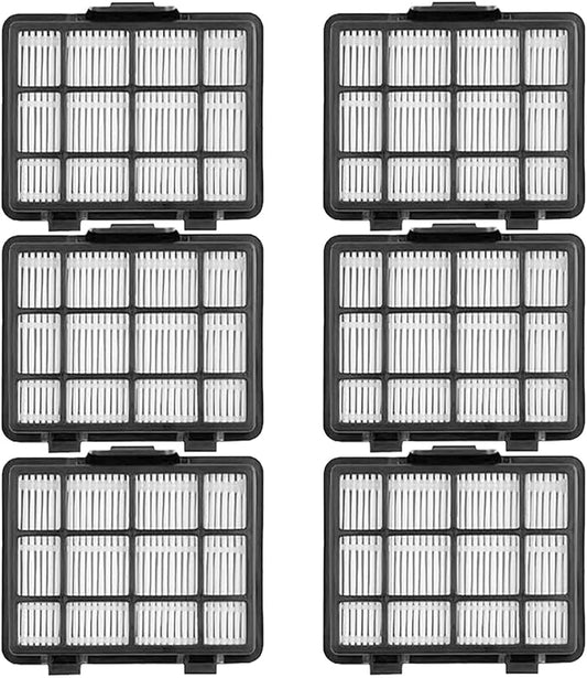 6 Pack HEPA Filters Replacement Set Compatible with Eureka NEN180 NEN186BL Bagless Canister Vacuum Cleaner