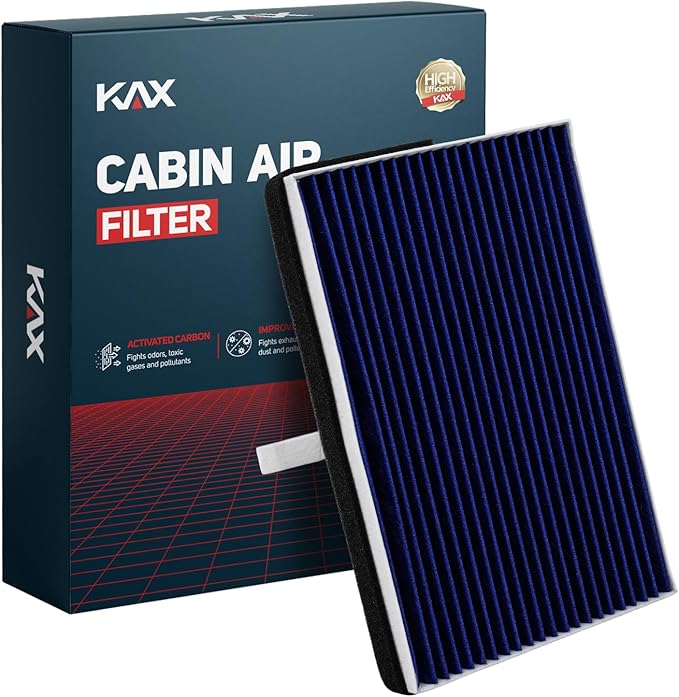 KAX Premium HEPA Cabin Air Filter with Dual Active Carbon, CF8392A Replacement for Chevrolet Impala 2000-2013, Buick Century, Pontiac Grand Prix, LaCrosse, Monte Carlo, Impala Limited, Regal, Intrigue