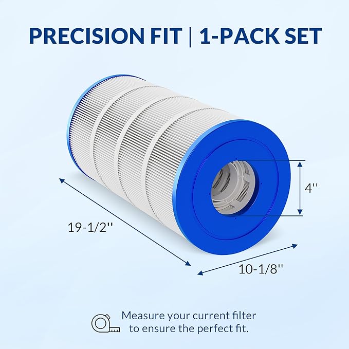 Pro Series Pool Filter Cartridge, 3oz Trilobal Fabric, Replacement for Hayward CX100XRE PA100S Unicel C-9440, Compatible with SwimClear C100S CS100E, 100 Sq. Ft.