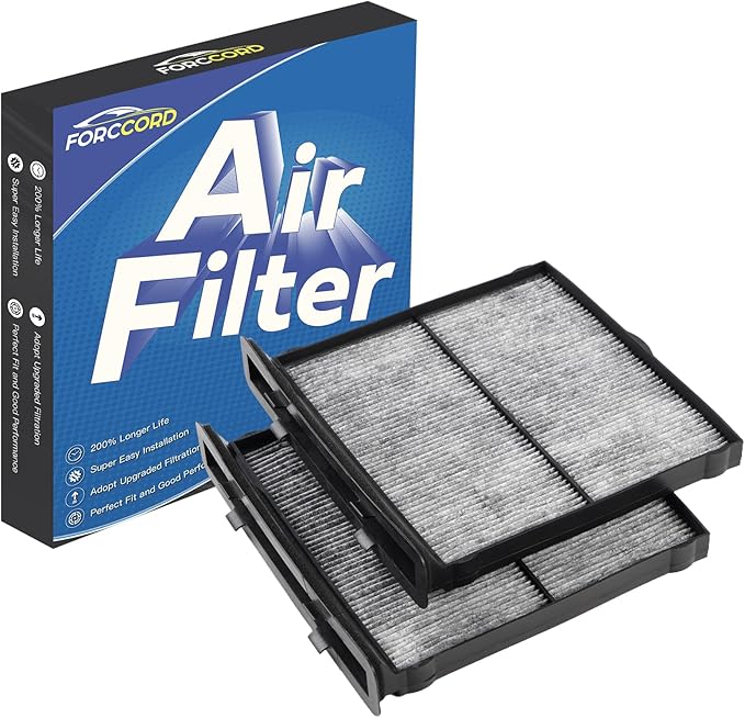2-pack Cabin Air Filter Fit for 2019-2024 Forester, 2022-2023 2024 2025 2026 WRX Activated Carbon Cabin Filter 72880-FL000 Replacement Car Accessories