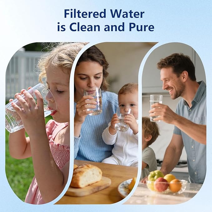2 Pack Faucet Filter Replacement for Brita® Faucet Filter 36311 On Tap Water Filtration System Compatible with Brita® Replacement Filters 36313, FR-200, FF-100, Chrome