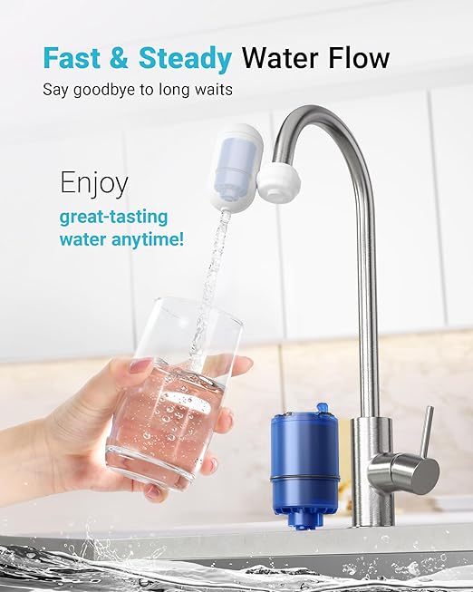 AQUA CREST Faucet Filter Replacement for All PUR®Plus Water Filter Replacement, PUR® Filter Replacement RF-9999®, NSF 42 Certified, 9-Month, 1800-Gallon, 6 Pack