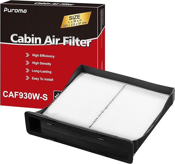 Puroma Cabin Air Filter, Replacement for CP930, CF10930, CAF1869P, Subaru: 72880-FG000, Compatible with Crosstrek, Forester, Impreza, WRX, WRX STI, XV Crosstrek