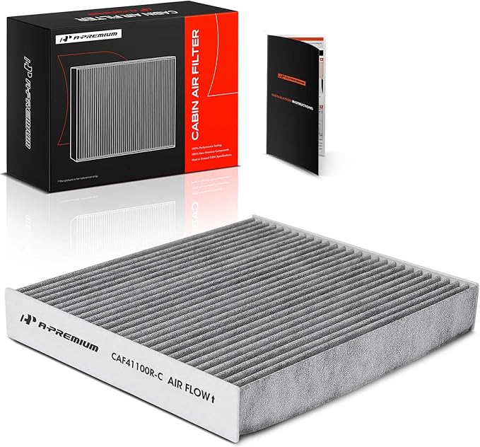 A-Premium Cabin Air Filter with Activated Carbon Compatible with Porsche Panamera 2010-2018, Behind Glove Box, Replace# 97057362300