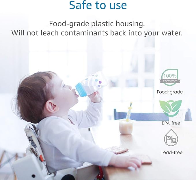 AQUA CREST 9601 Water Filter, Replacement for Moen 9601 ChoiceFlo 9600, 9602, 9500, 9501, 9502, Compatible with Moen Sip Filtered Kitchen Faucets, 750 Gallons or 6 Months, 2 Pack