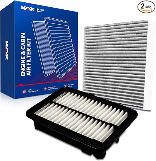 KAX Engine & Cabin Air Filter Kit, Replacement for Honda Fit 2015-2020, Replace# CA11949 CF11182
