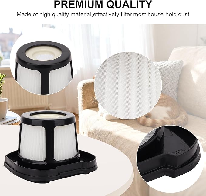 Hepa Filter Replacement Compatible with Bissell Pet Hair Eraser Hand Vacuum 2390A, 2284W, 2390, 2579, 2389, Part # 1614212 1614203 1614204-4 Mesh Filters and 6 Foam Filters