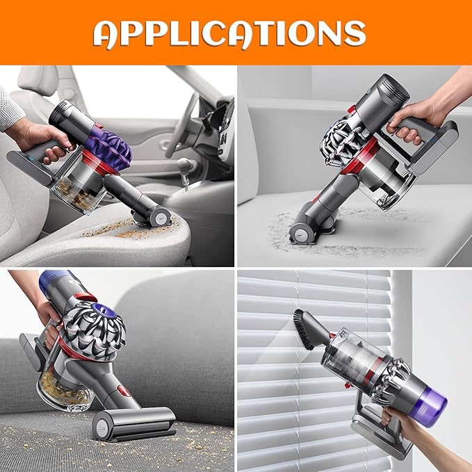 6 Pack Vacuum Filter Replacement Kit for Dyson V7, V8 Animal and V8 Absolute Cordless Vacuum, 3 Post Filter, 3 Pre Filter, Replaces Part # 965661-01 & 967478-01