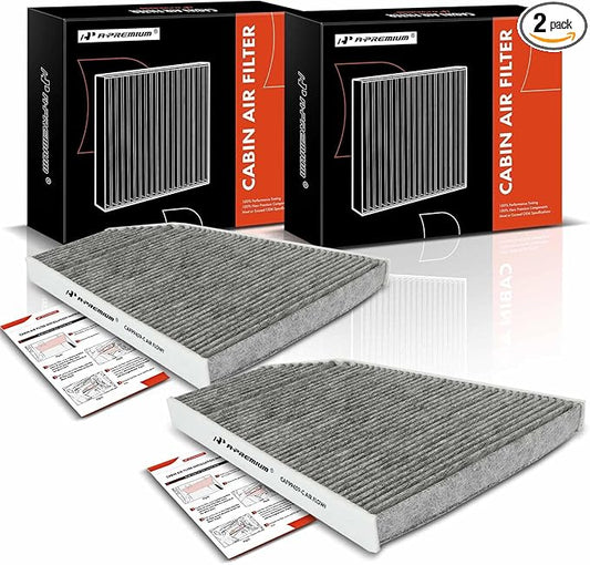 A-Premium 2-PC Cabin Air Filter with Activated Carbon Compatible with Tesla X 2016-2023, Replace# 103904200B