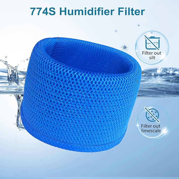 2-Pack 774S Replacement Filter Compatible with DREO Humidifier filter High-Molecular Resin 3D Weave Upgraded Replacement filter