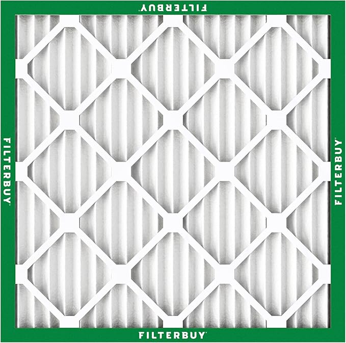 Filterbuy 19x19x1 Air Filter MERV 8 Essential Dust & Allergy Defense (1-Pack), Electrostatic Pleated HVAC AC Furnace Filters Replacement, Made in USA (Actual Size: 19.00 x 19.00 x 0.75)