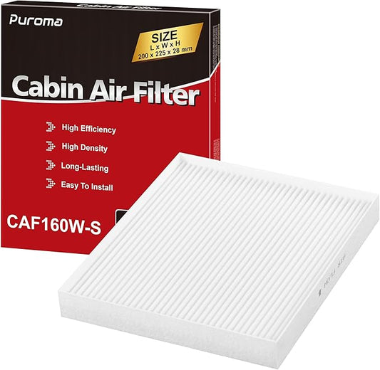 Puroma Cabin Air Filter, Compatible with CF12160, CAF1948P, Hyundai Kona 18-23, Tucson 16-21, Veloster 19-21, Venue 20-24, KIA Seltos 21-24, Soul 20-24, Sportage 17-22