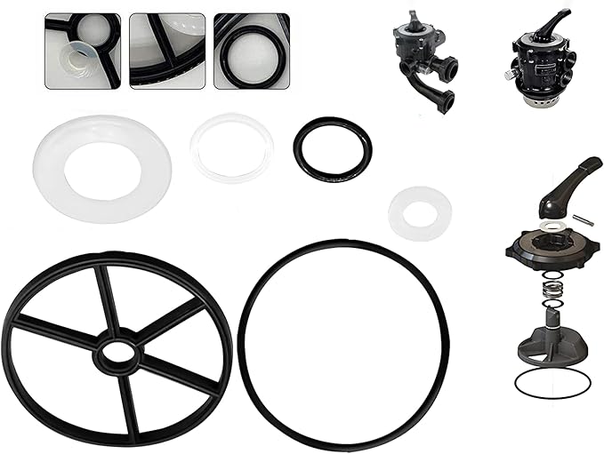 Pool Filter Parts Spider Gasket Kit,SP0710 Pool Pump Parts,SPX0710CA Diverter Valve Pool Pump Seal Parts, SPX0710L O-Ring Vari-Flo XL Valve Compatible with Hayward Sand Filter Replacement Parts