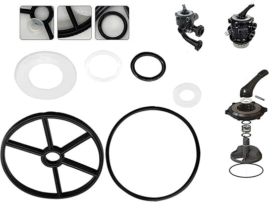 Pool Filter Parts Spider Gasket Kit,SP0710 Pool Pump Parts,SPX0710CA Diverter Valve Pool Pump Seal Parts, SPX0710L O-Ring Vari-Flo XL Valve Compatible with Hayward Sand Filter Replacement Parts