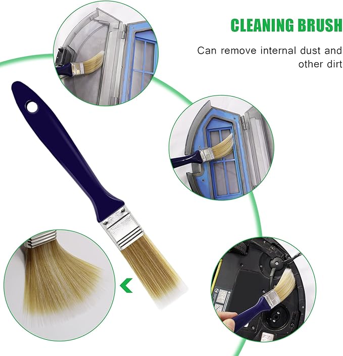 Midukit Vacuum Attachments Accessories for Robot Vacuum Cleaner,Cleaning Brush roll Cleaning Tool Replacement Parts, Part kit Tool for Vacuums Cleaner Replacement Include Vacuum Cleaning Cloth