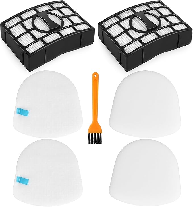 6-Pack Navigator Lift-Away Vacuum Filters – Compatible with Shark Filter Replacement for Lightweight Upright Vacuums ZD201 ZU561 CU530 UV650 UV725 UV730 ZD400 ZD402 ZU560 ZU562 ZU572 ZU660 &More
