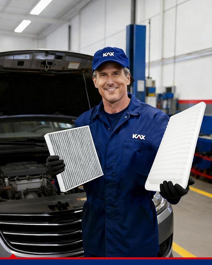 KAX Engine & Cabin Air Filter Kit, Replacement for Toyota Highlander 2008-2013 3.5L/2.7L, Camry 2007-2011 2.4L, Replace# CA9360 CF10285