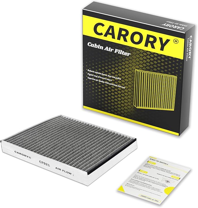 CARORY Cabin Air Filter w/Activated Carbon for Select 2013-2022 Ford, Lincoln Models - C-Max, Escape, Focus, Transit Connect, MKC, CV6Z-19N619A, FP-70, 2014 2015 2016 2017 2018 2019 2020 2021