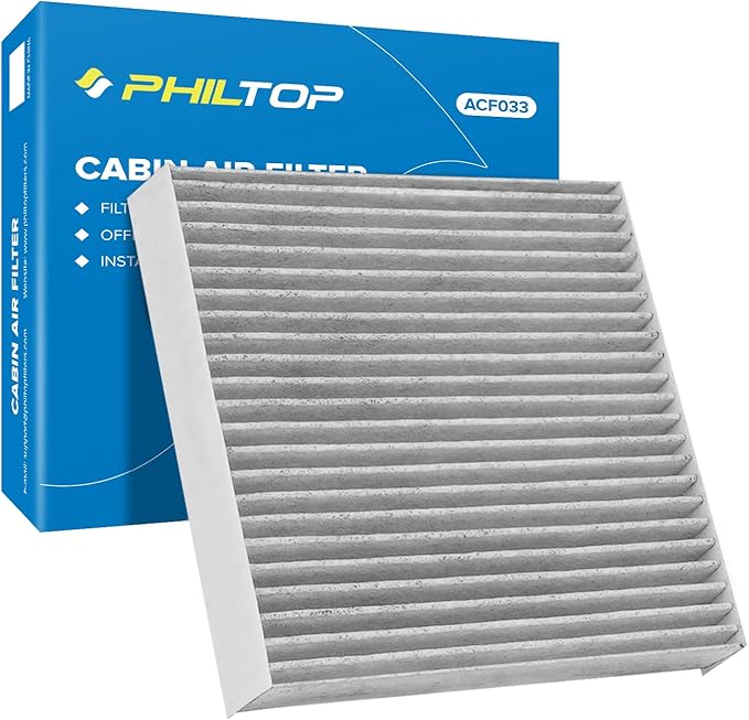 PHILTOP HEPA Cabin Air Filter w/Activated Carbon, Compatible with CF10549 Honda Fit 2007-2008, Subaru BRZ 2013-2020 2022-2025, Scion FR-S 2013-2016, Toyota GR86 2022-2026, 86 2017-2020
