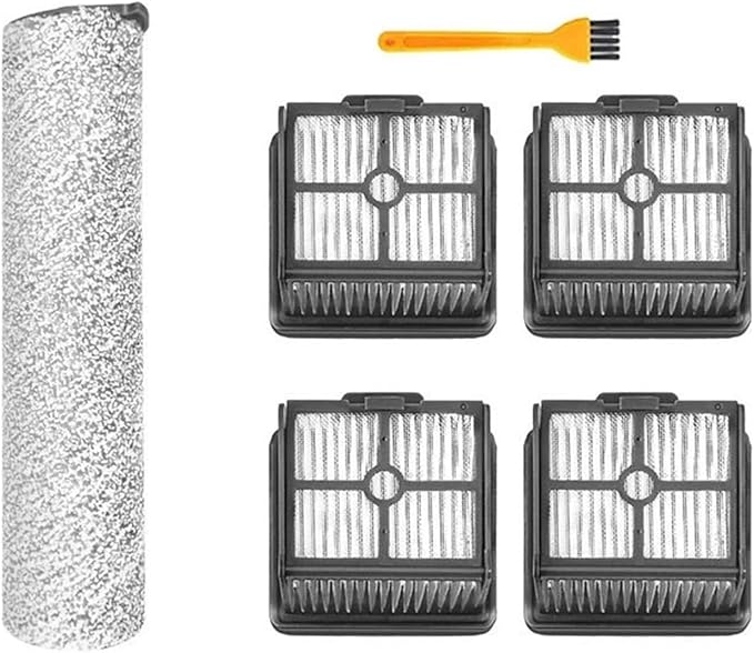 Filter And Roller Brush,Compatible For Tineco Floor One S3 / IFloor 3,Cordless Wet Dry Vacuum Cleaner Spare Replace Parts(Set 1)
