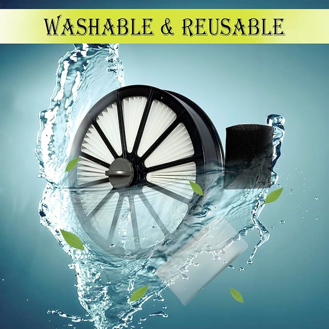 Filter Compatible with Bissell 2087 Series Hair Eraser Lift-Off Upright Vacuum 20871 2087 20872 20874 20878 2087R 2087Q Compare to Part 1612637 & 1612631 Vacuums replacement Filter parts