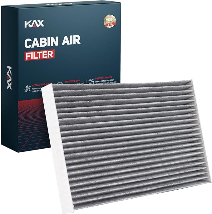 KAX HEPA Cabin Air Filter with Activated Carbon, CF11181 Replacement for Cadillac XLR 2004 2005 2006 2007 2008 2009, Chevrolet Corvette 2005-2019, Passenger Compartment Air Filter