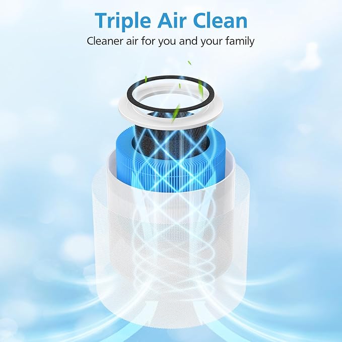 2 Pack Core 300 Smoke Remover Replacement Filter for LEVOIT Core 300 Core 300-P Core 300S-P Air Purifier, Core 300-RF-SR