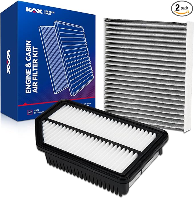 KAX Engine & Cabin Air Filter Kit, Replacement for Kia Soul 2012-2013, Replace# CA11206 CF10776