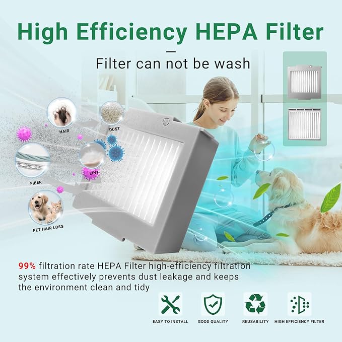 Roomba 705/504 Replacement HEPA Filter Compatible with iRobot Roomba Max 705 Vac Plus 504 Vac Robot Vacuum Cleaner Accessories Part Kit 10-Pack