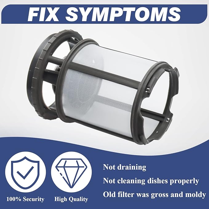 Funmit W10872845 Dishwasher Pump Filter Cup Replacement for Whirlpool Kenmore Amana Kitcheniad Dishwasher Replaces 8579307 AP6030094 W10056425 W10056426 (2026 Update)