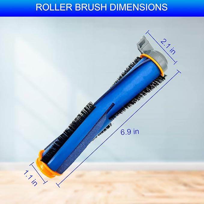 2 Pack AV2501S Brush Roller Replacement Parts Compatible with Shark AV2501AE RV2502AE AV2511AE UR2500SR RV2610WD RV2620WD RV2520AOUS AV2510AOUS AI Robot Vacuum Brush